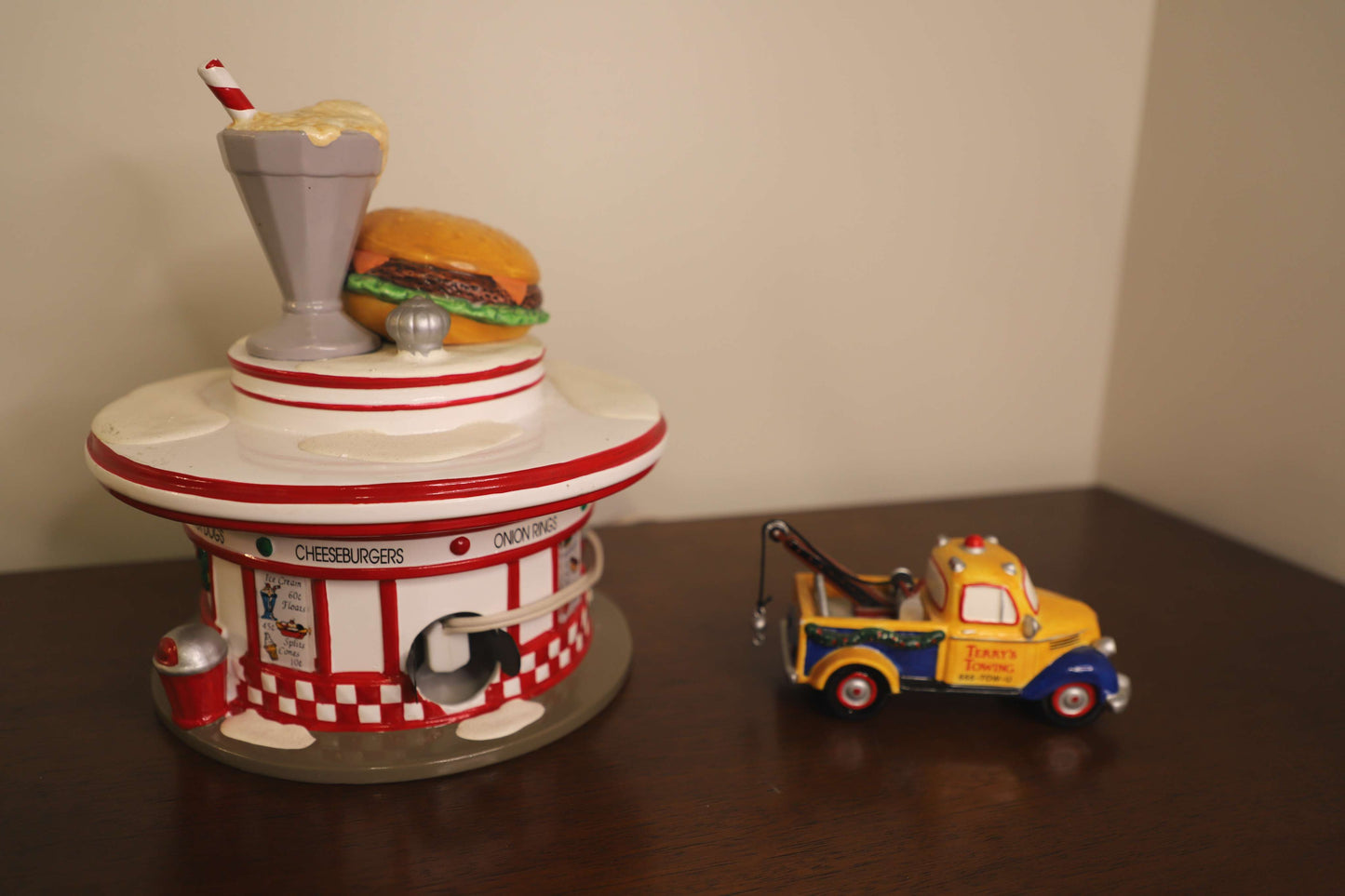 Diner & Tow Truck Department 56 Snow Village Items