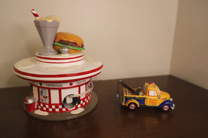 Diner & Tow Truck Department 56 Snow Village Items