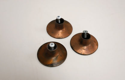1950s Midcentury Modern Copper Drawer Knobs