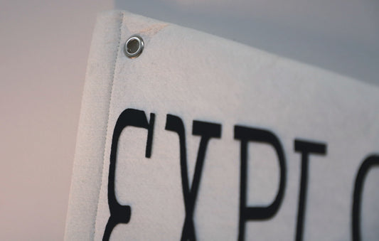 Black & White Explorer Felt Pennant Flag