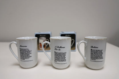 1983 Norman Rockwell Porcelain Mug Set
