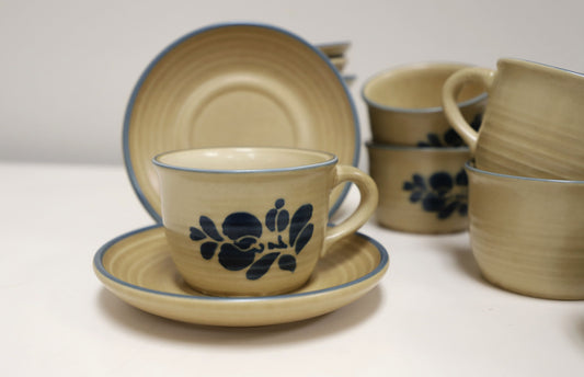 Pfaltzgraff Folk Art Cup/Saucer Set