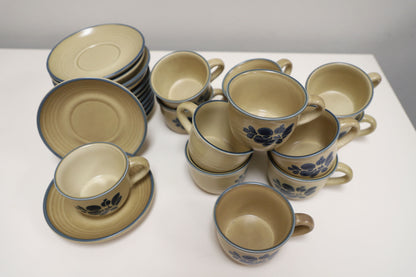 Pfaltzgraff Folk Art Cup/Saucer Set