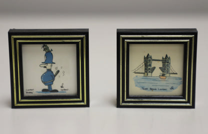 1960s Mini London Themed Framed Art