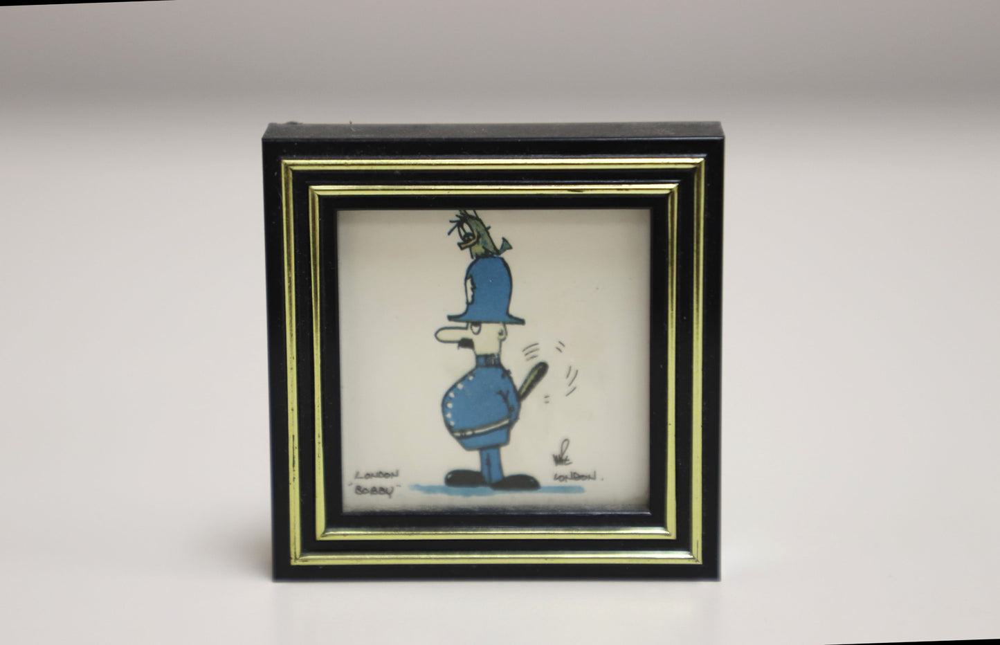 1960s Mini London Themed Framed Art