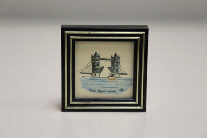 1960s Mini London Themed Framed Art
