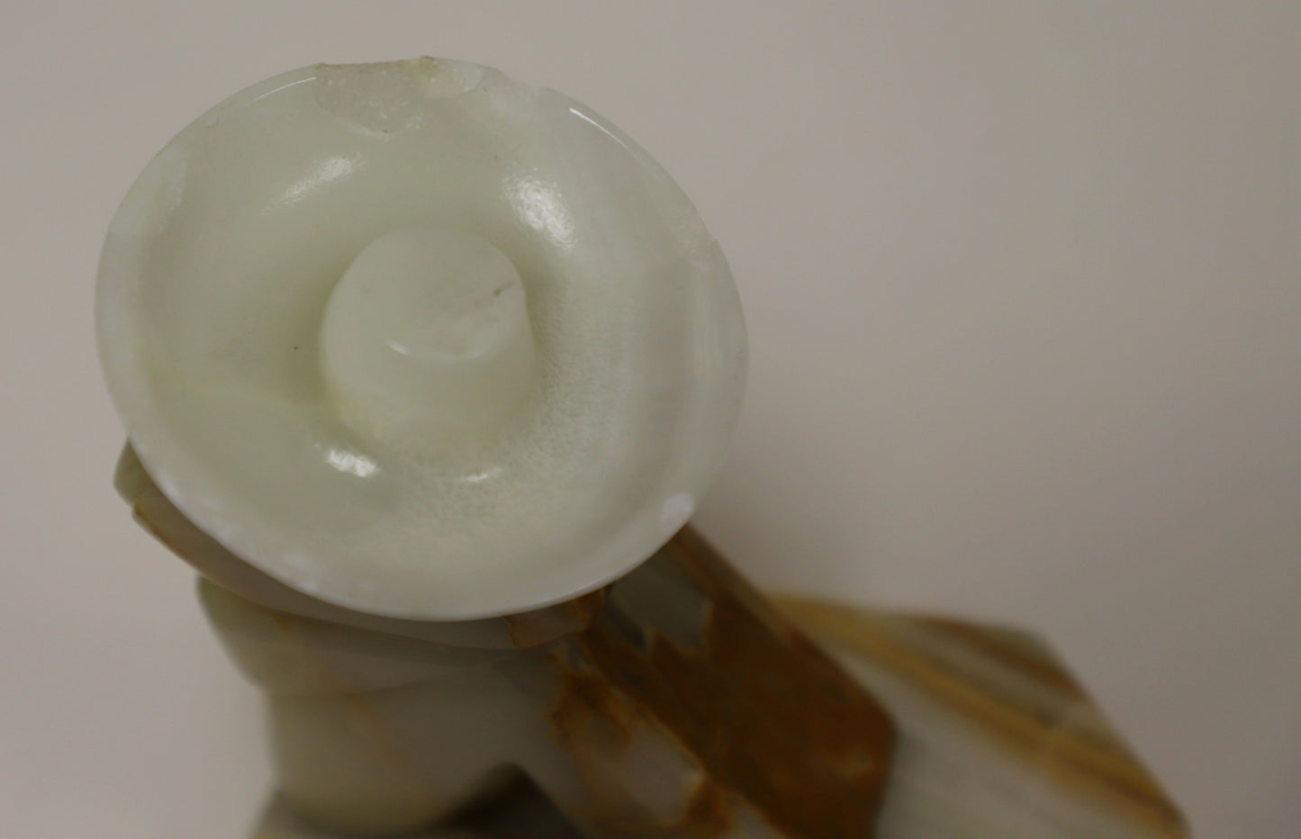 "Sleeping Man" Mexican Onyx Quartz Stone Bookends