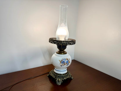 Dual Light Vintage Hurricane Lamp