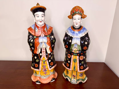 Pair of Asian Porcelain Statues