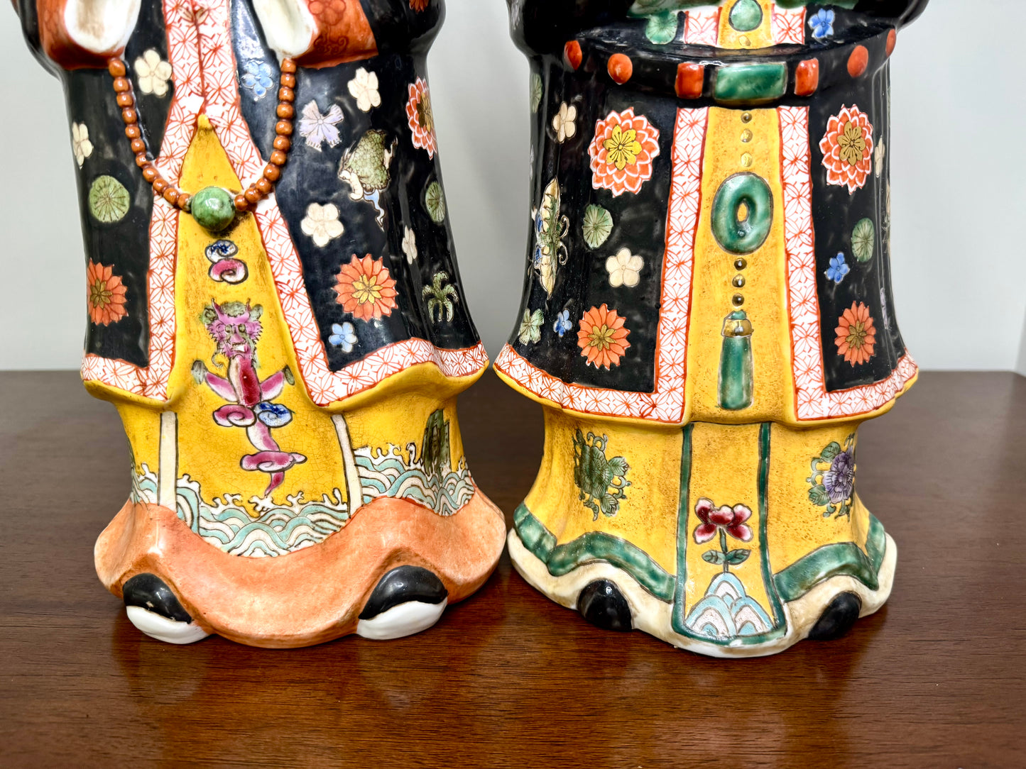 Pair of Asian Porcelain Statues